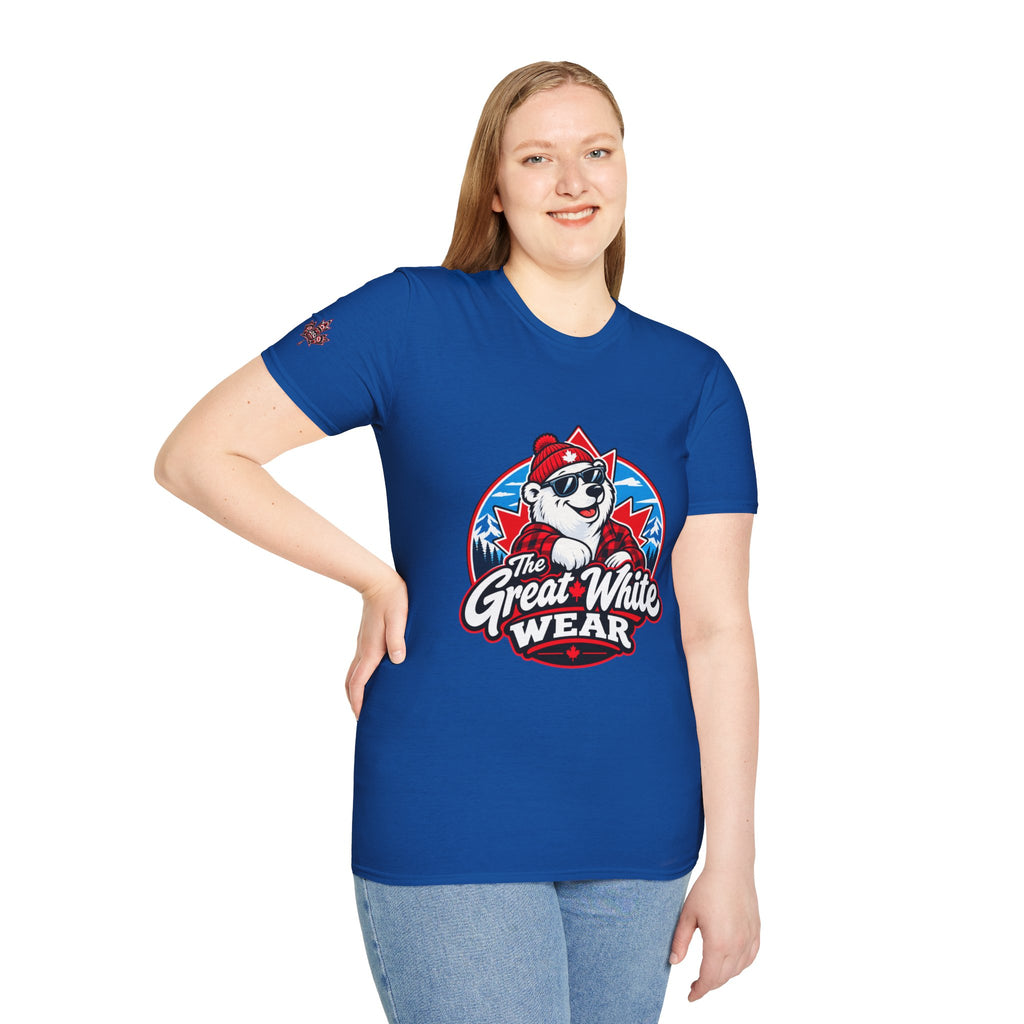 Great White Wear Polar Bear Womens Graphic T‑Shirt