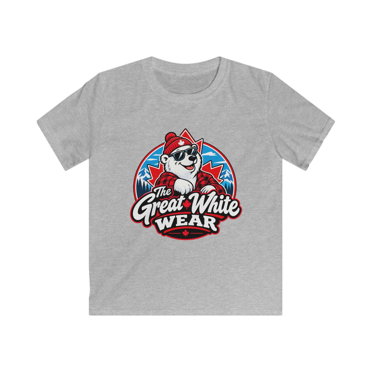 Great White Wear Polar Bear Kids Graphic T‑Shirt