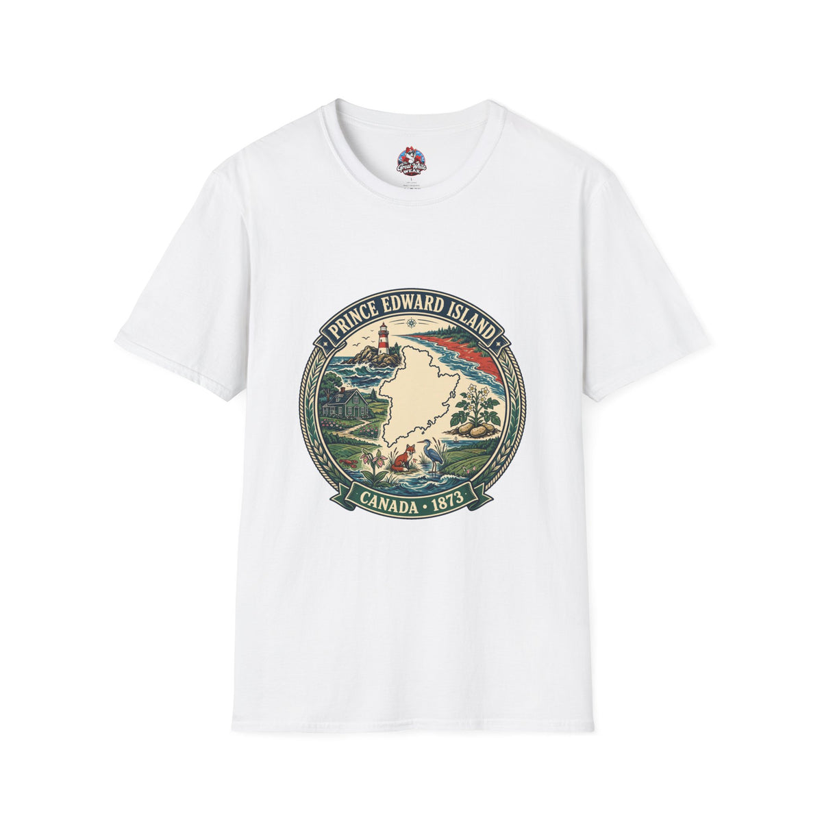 Prince Edward Island Vintage Map T-Shirt — Canada 1873 Travel Tee
