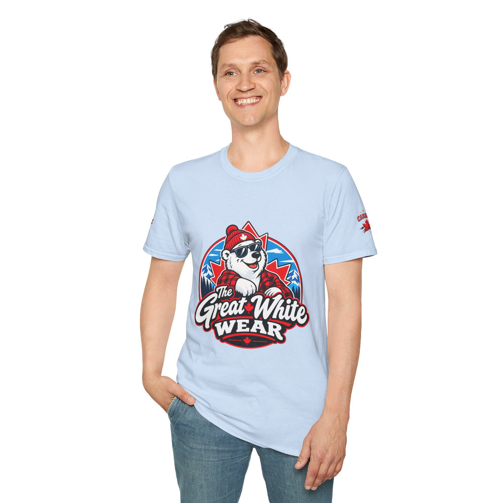 Great White Wear Polar Bear Mens Graphic T‑Shirt