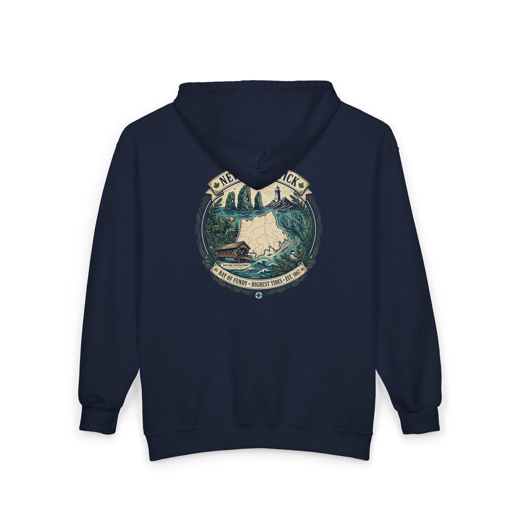 New Brunswick Vintage  Map Hoodie