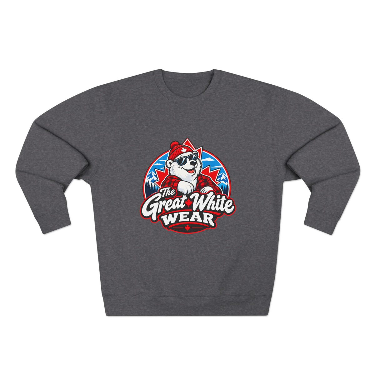 Great White Wear Polar Bear Mens Graphic Sweater
