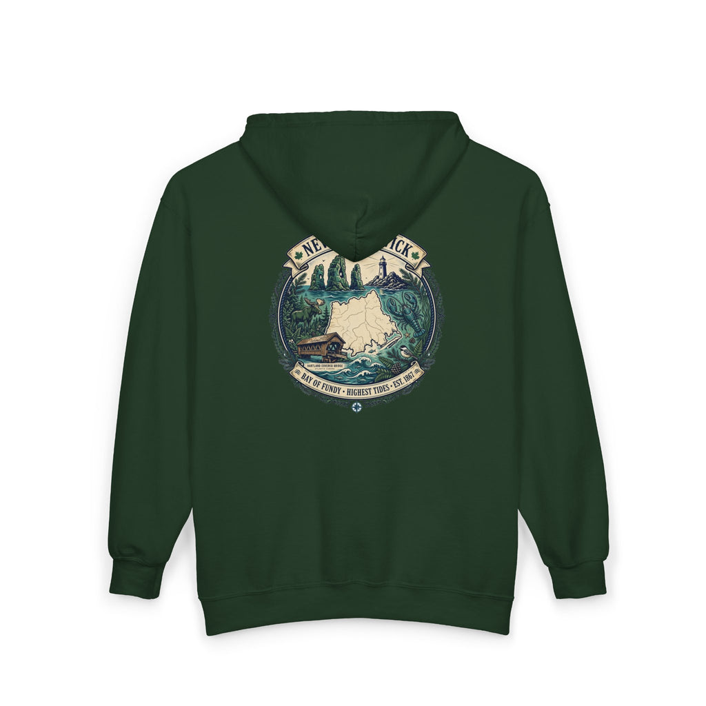 New Brunswick Vintage  Map Hoodie