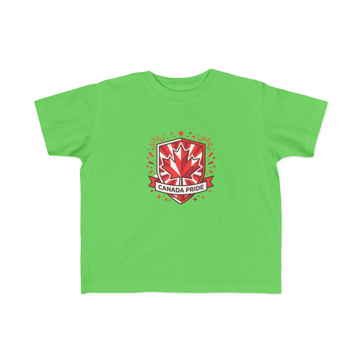 Toddler Canada Pride Tee — Red Maple Leaf Crest Toddlers' Shirt