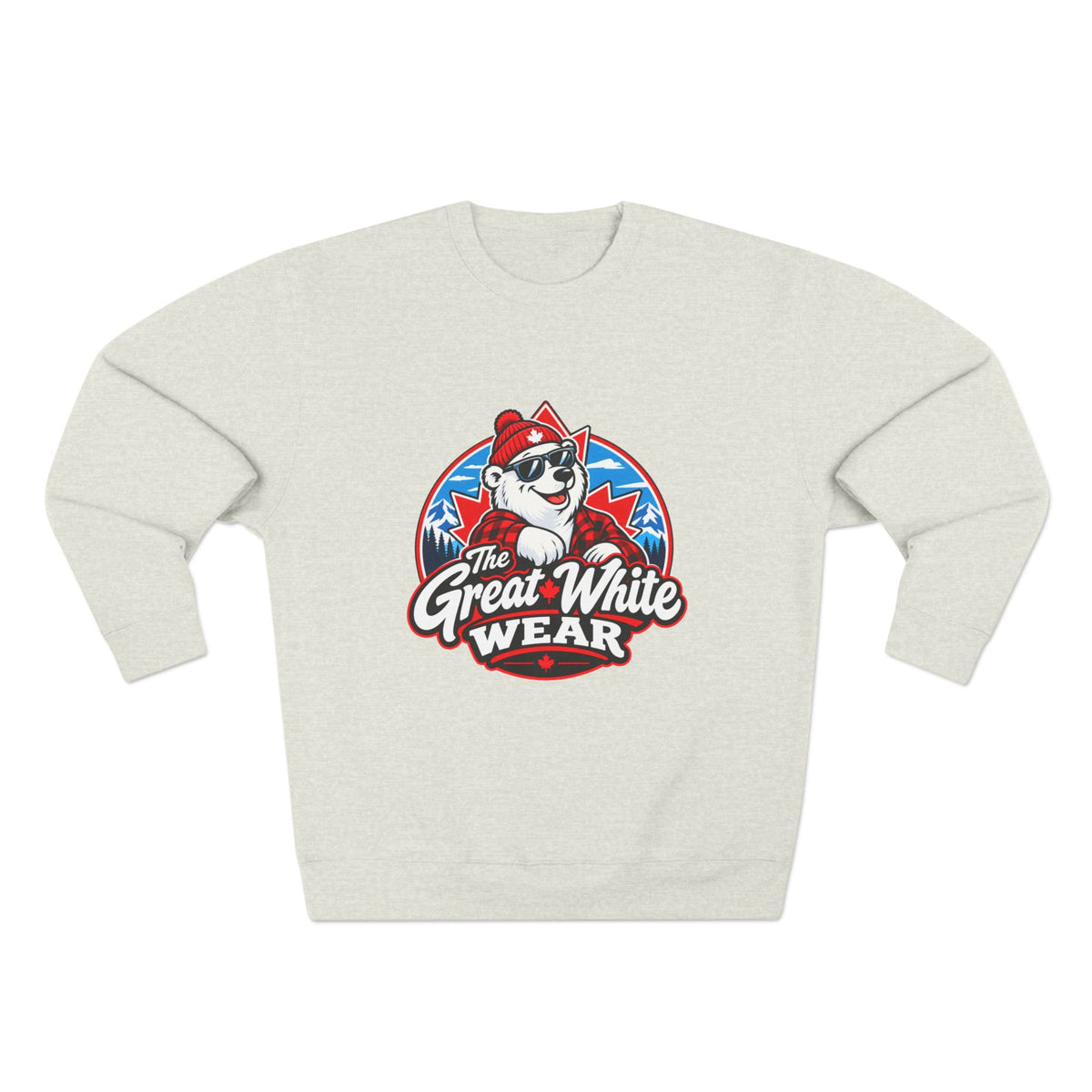 Great White Wear Polar Bear Mens Graphic Sweater