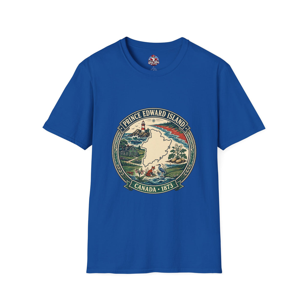 Prince Edward Island Vintage Map T-Shirt — Canada 1873 Travel Tee