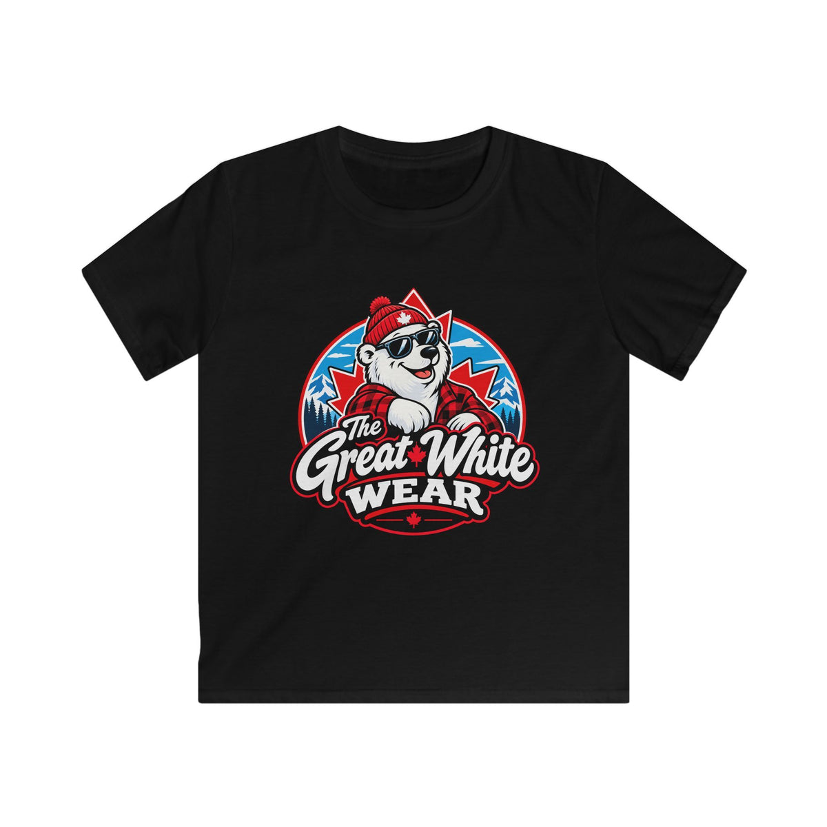 Great White Wear Polar Bear Kids Graphic T‑Shirt