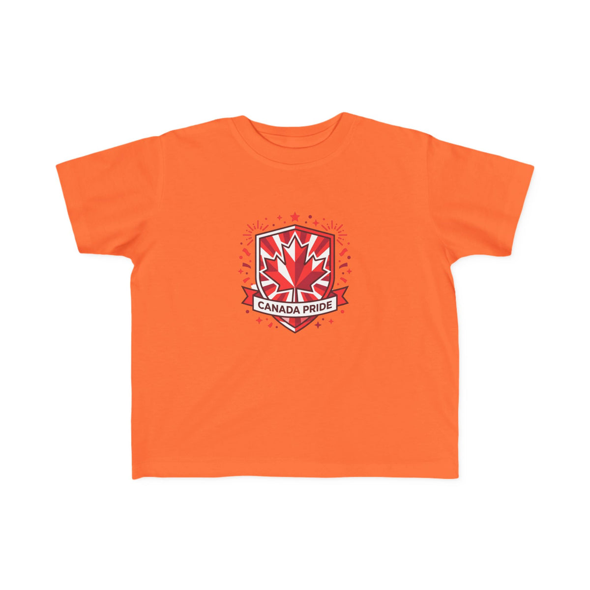 Toddler Canada Pride Tee — Red Maple Leaf Crest Toddlers' Shirt