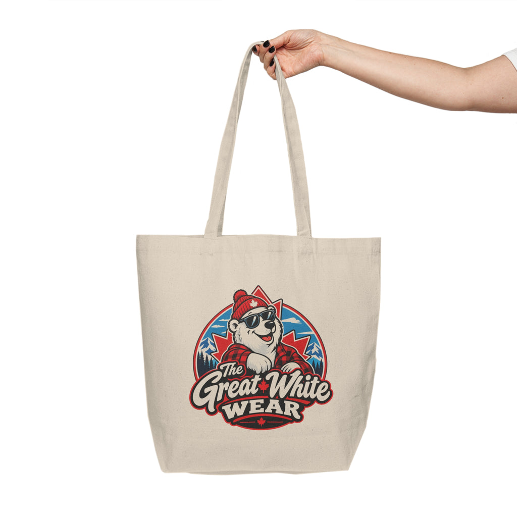 Great White Wear Polar Bear Reusable Tote Bag