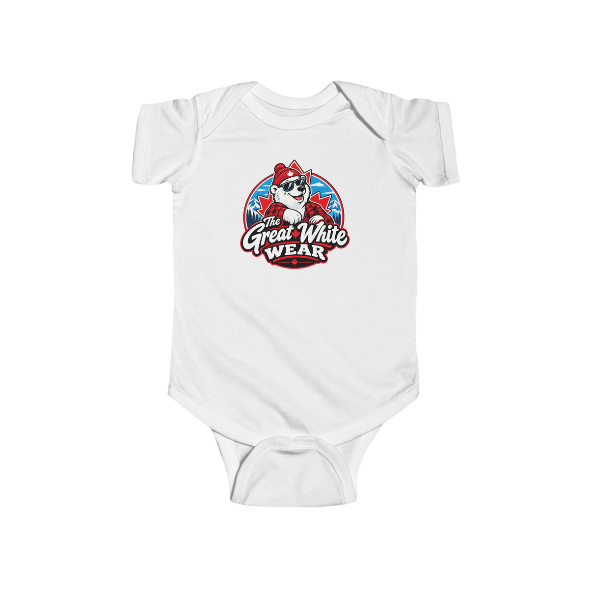 Great White Wear Polar Bear Graphic Baby Onesie