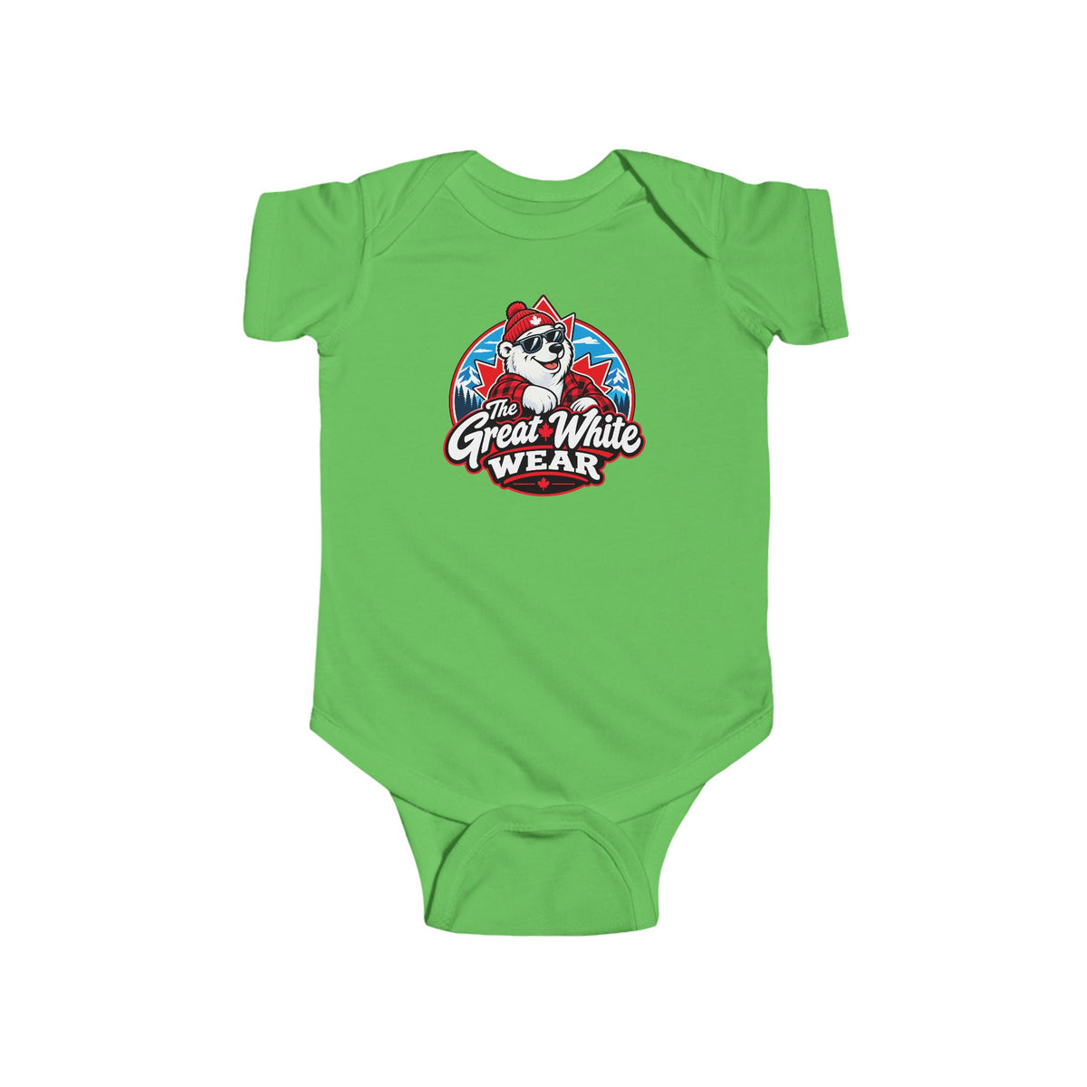 Great White Wear Polar Bear Graphic Baby Onesie