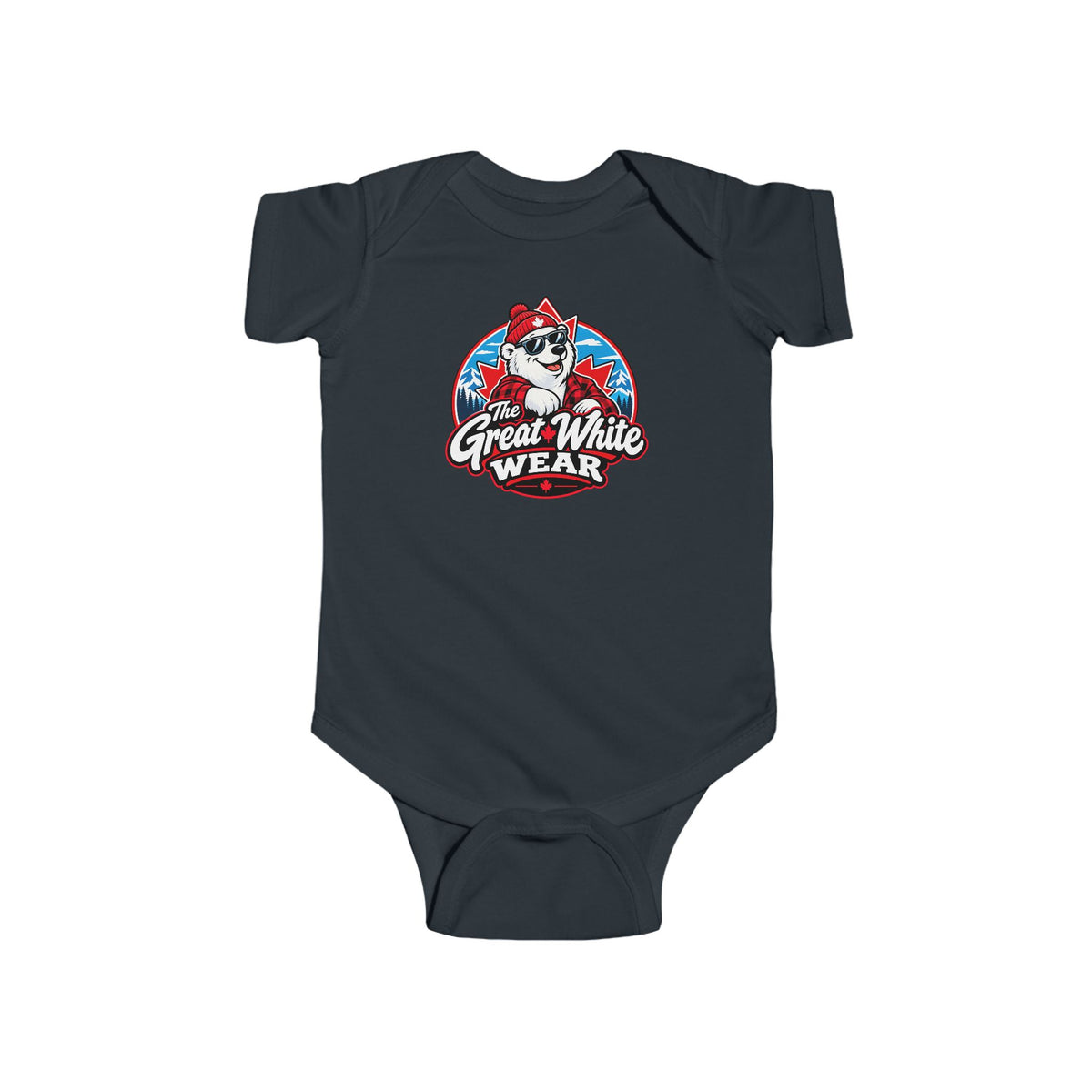 Great White Wear Polar Bear Graphic Baby Onesie