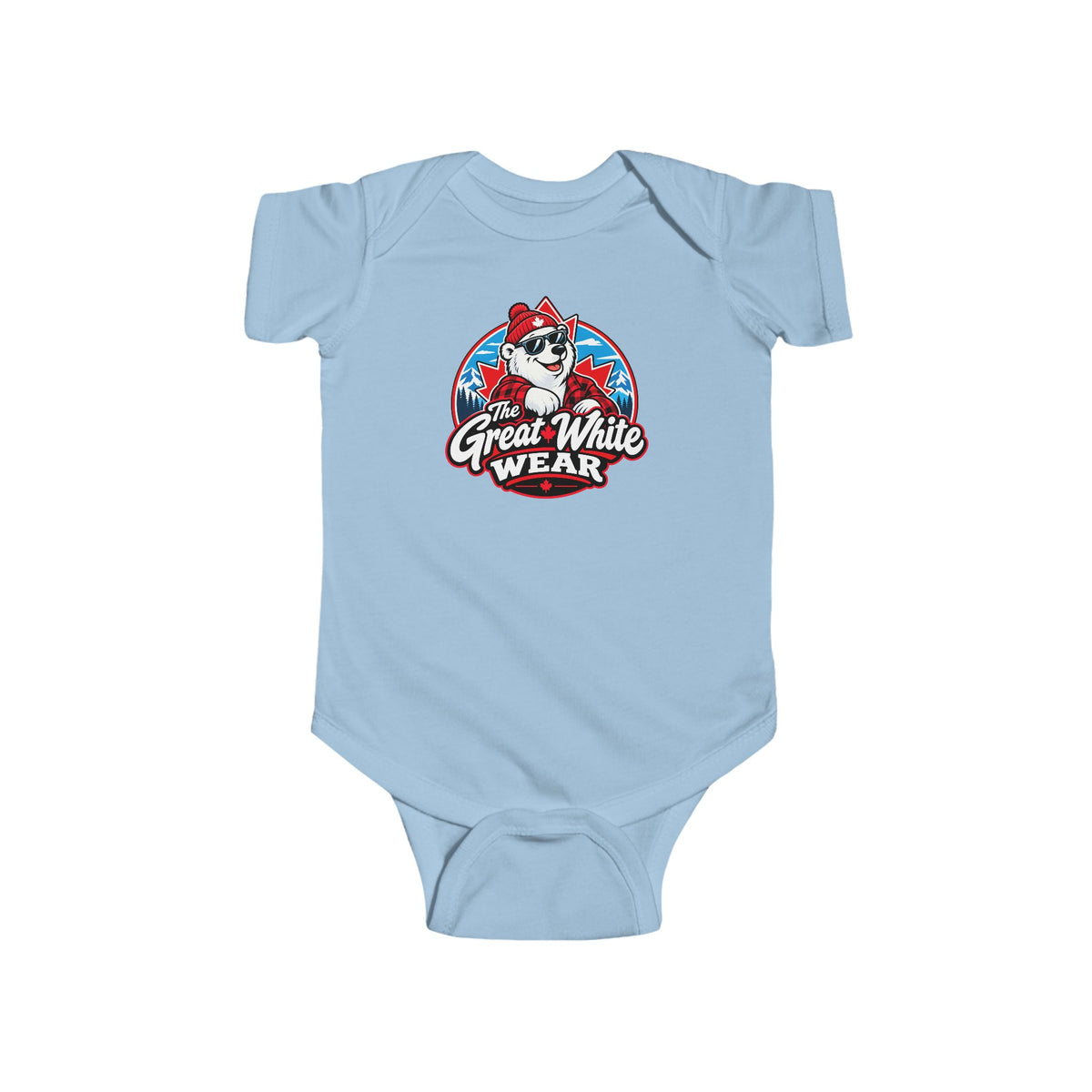 Great White Wear Polar Bear Graphic Baby Onesie