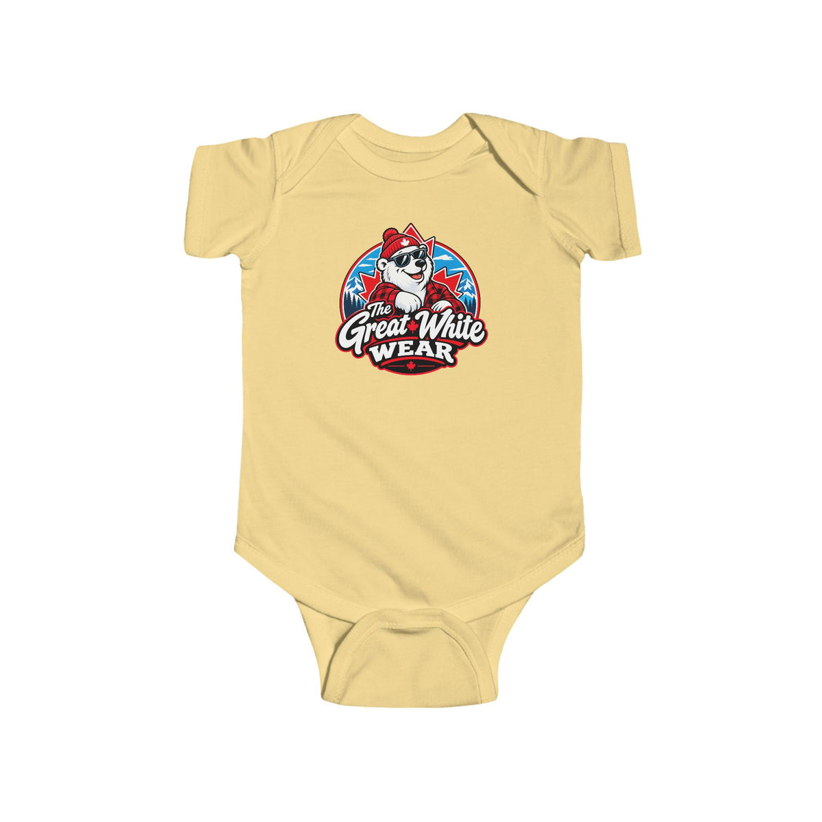 Great White Wear Polar Bear Graphic Baby Onesie