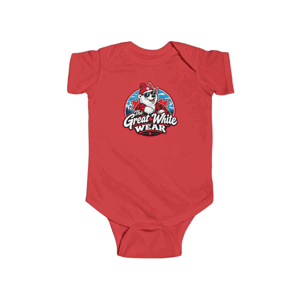 Great White Wear Polar Bear Graphic Baby Onesie