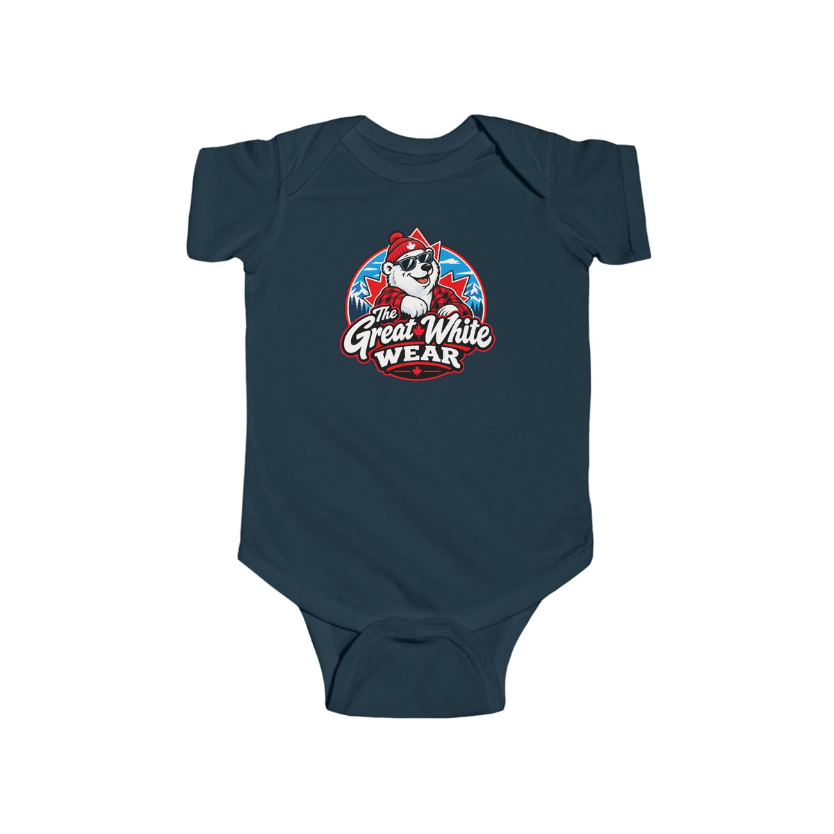 Great White Wear Polar Bear Graphic Baby Onesie