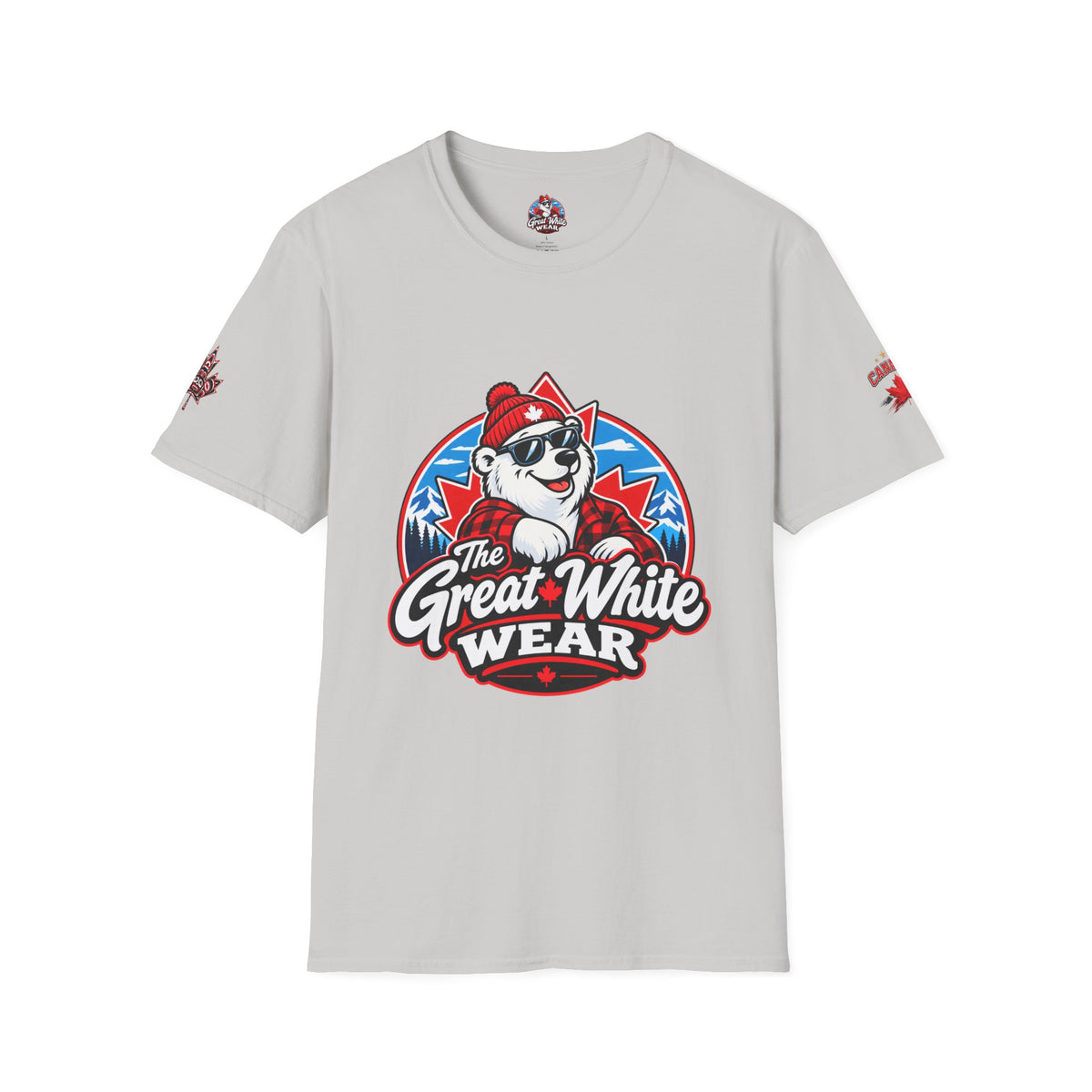Great White Wear Polar Bear Mens Graphic T‑Shirt
