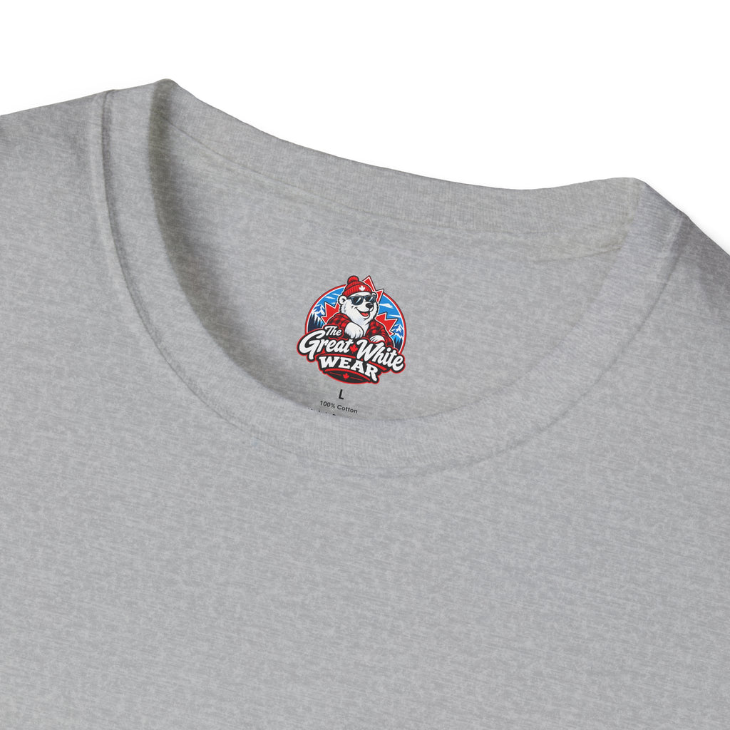 Canada Heartbeat T-Shirt — Red Maple Leaf ECG Design