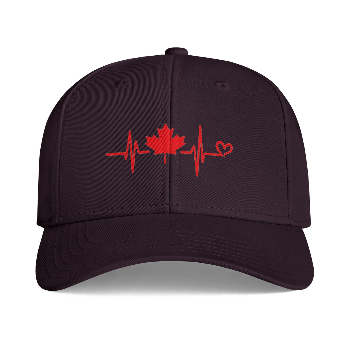Canada Heartbeat Cap — Maple Leaf ECG Hat