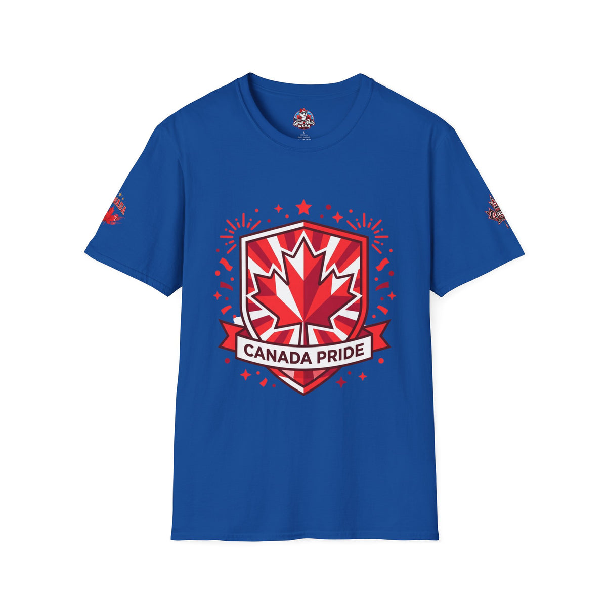 Womens Canada Pride T-Shirt — Red Maple Shield Canada Pride Tee