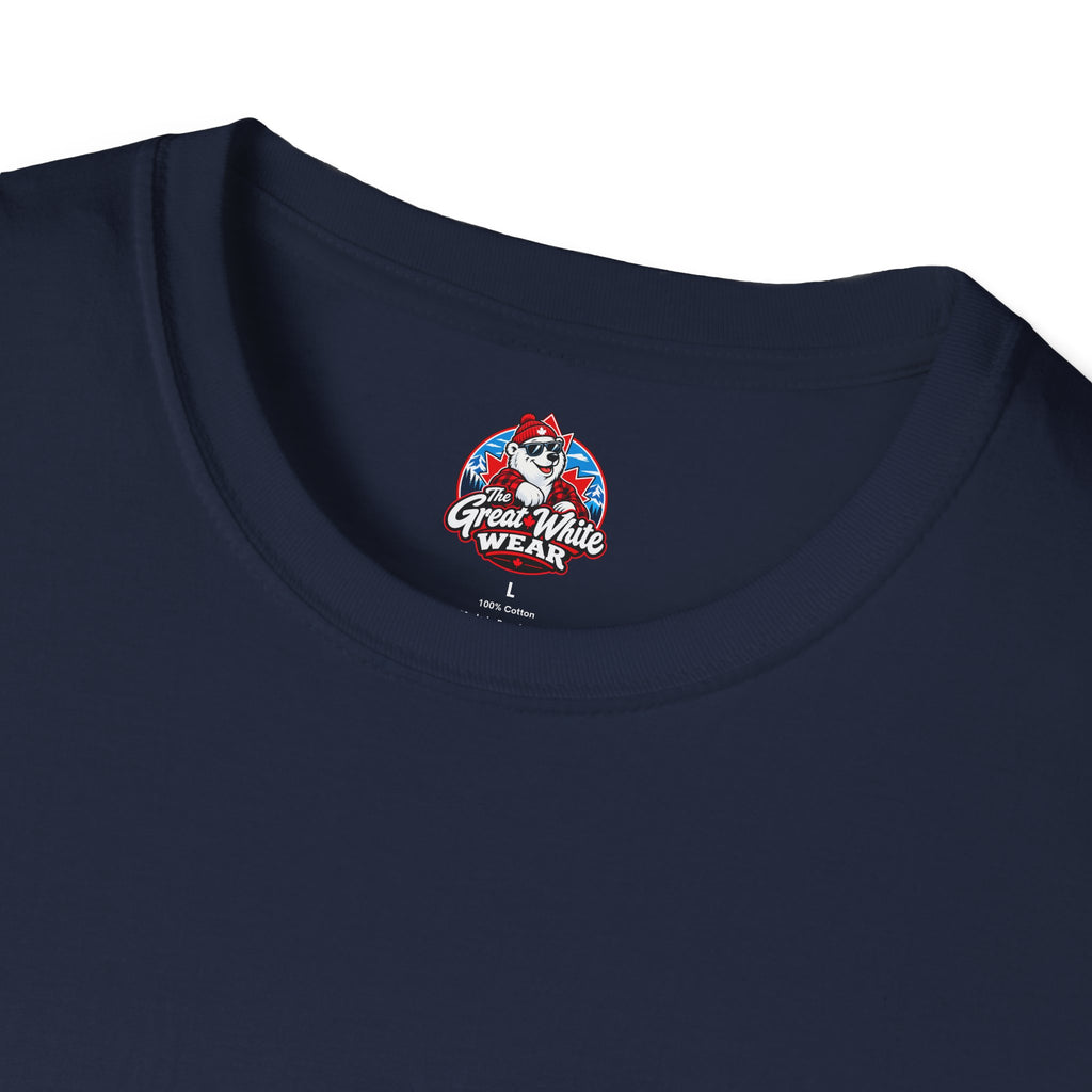 Canada Heartbeat T-Shirt — Red Maple Leaf ECG Design