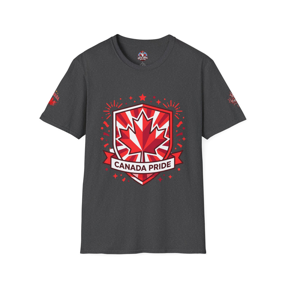 Womens Canada Pride T-Shirt — Red Maple Shield Canada Pride Tee