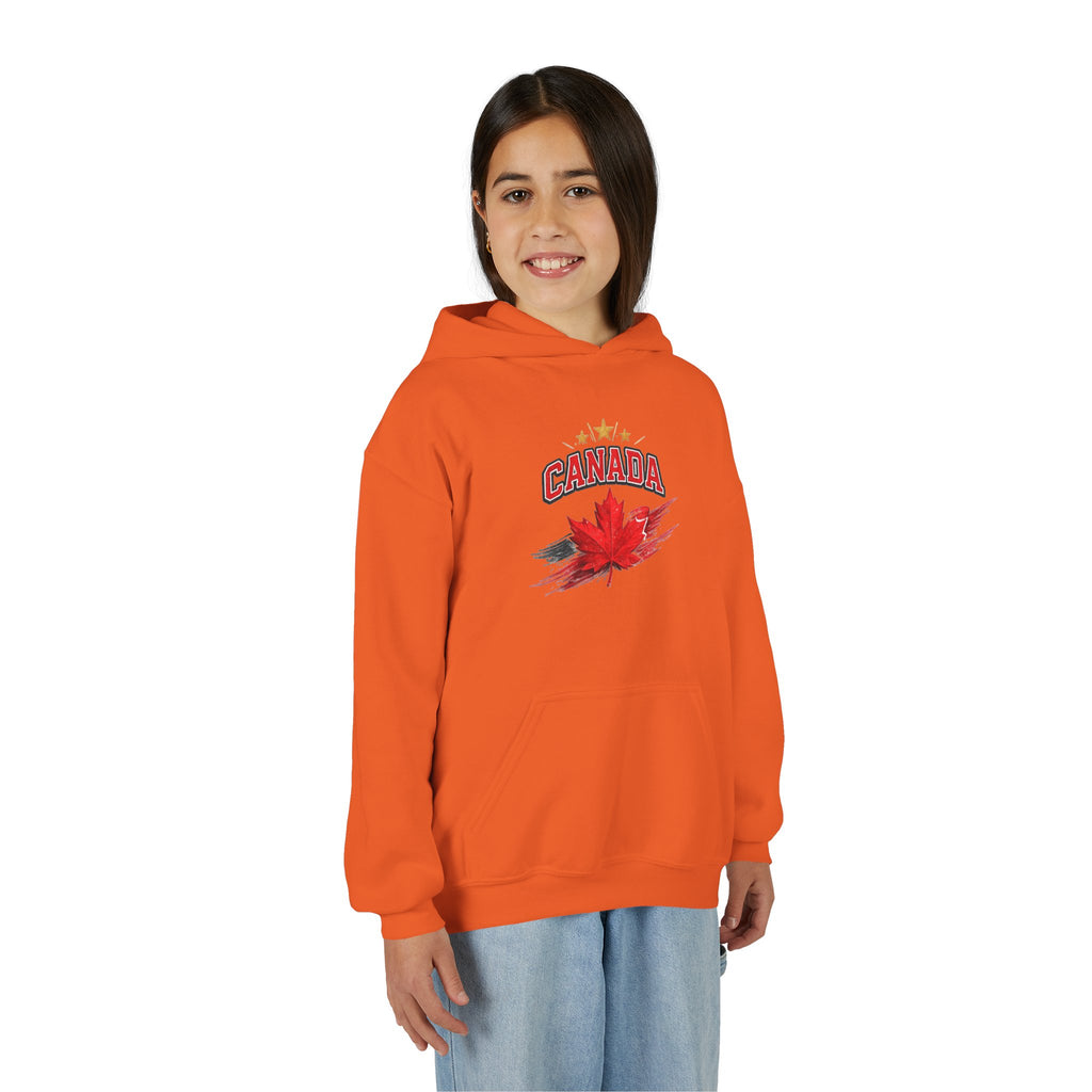 Canada Maple Leaf Youth Hoodie — Patriotic Canadian Youth  Sweatshirt