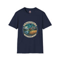 Manitoba Nature Badge T-Shirt — Northern Lights, Moose and Prairie Scenic Tee