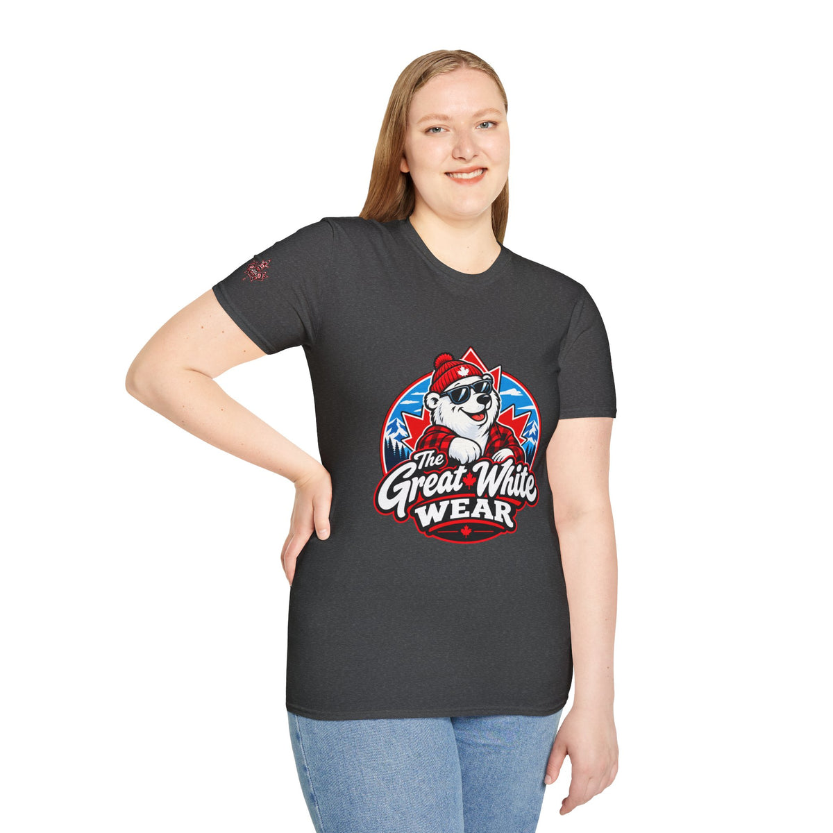 Great White Wear Polar Bear Womens Graphic T‑Shirt