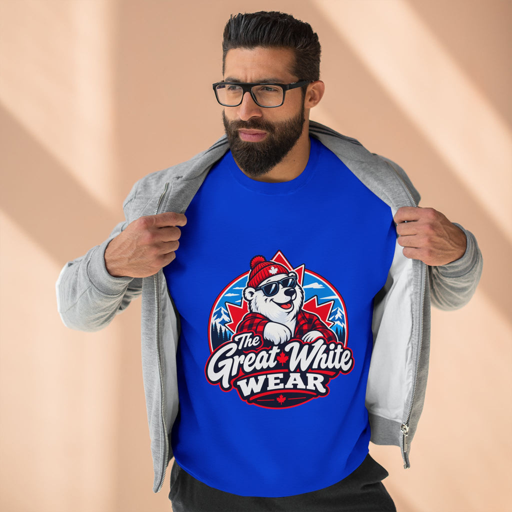 Great White Wear Polar Bear Mens Graphic Sweater