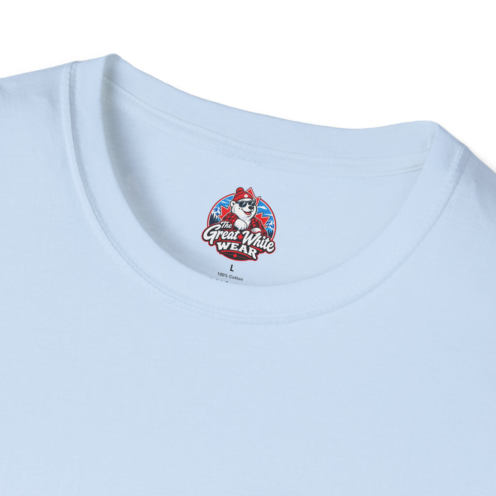 Canada Heartbeat T-Shirt — Red Maple Leaf ECG Design