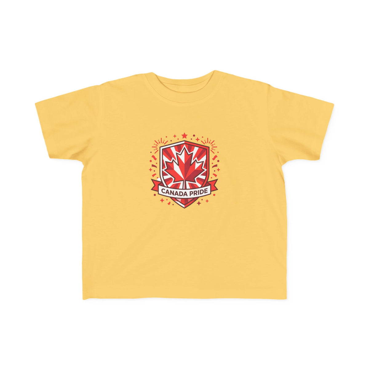 Toddler Canada Pride Tee — Red Maple Leaf Crest Toddlers' Shirt