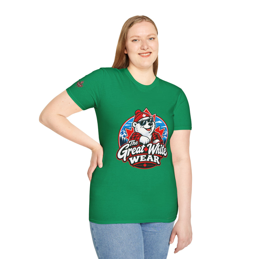 Great White Wear Polar Bear Womens Graphic T‑Shirt