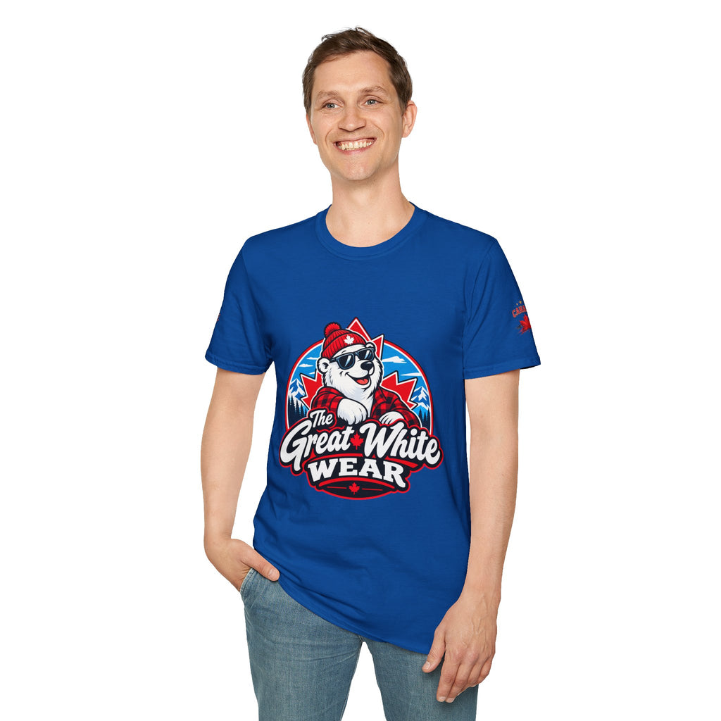 Great White Wear Polar Bear Mens Graphic T‑Shirt