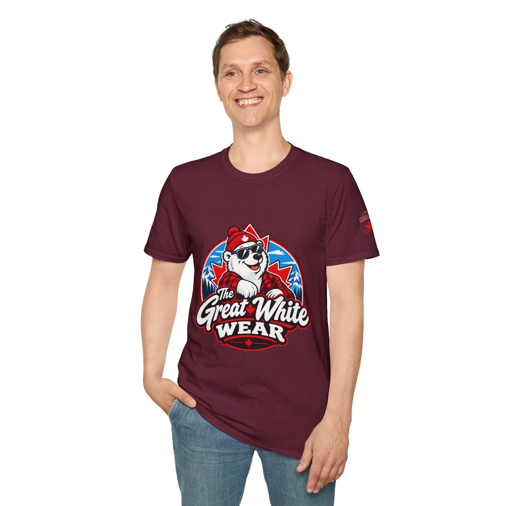 Great White Wear Polar Bear Mens Graphic T‑Shirt