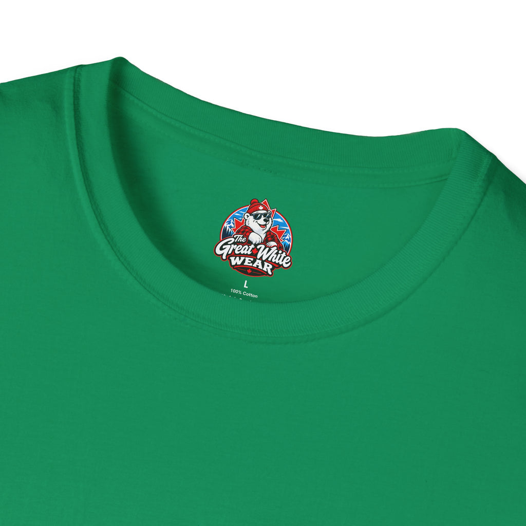 Canada Heartbeat T-Shirt — Red Maple Leaf ECG Design