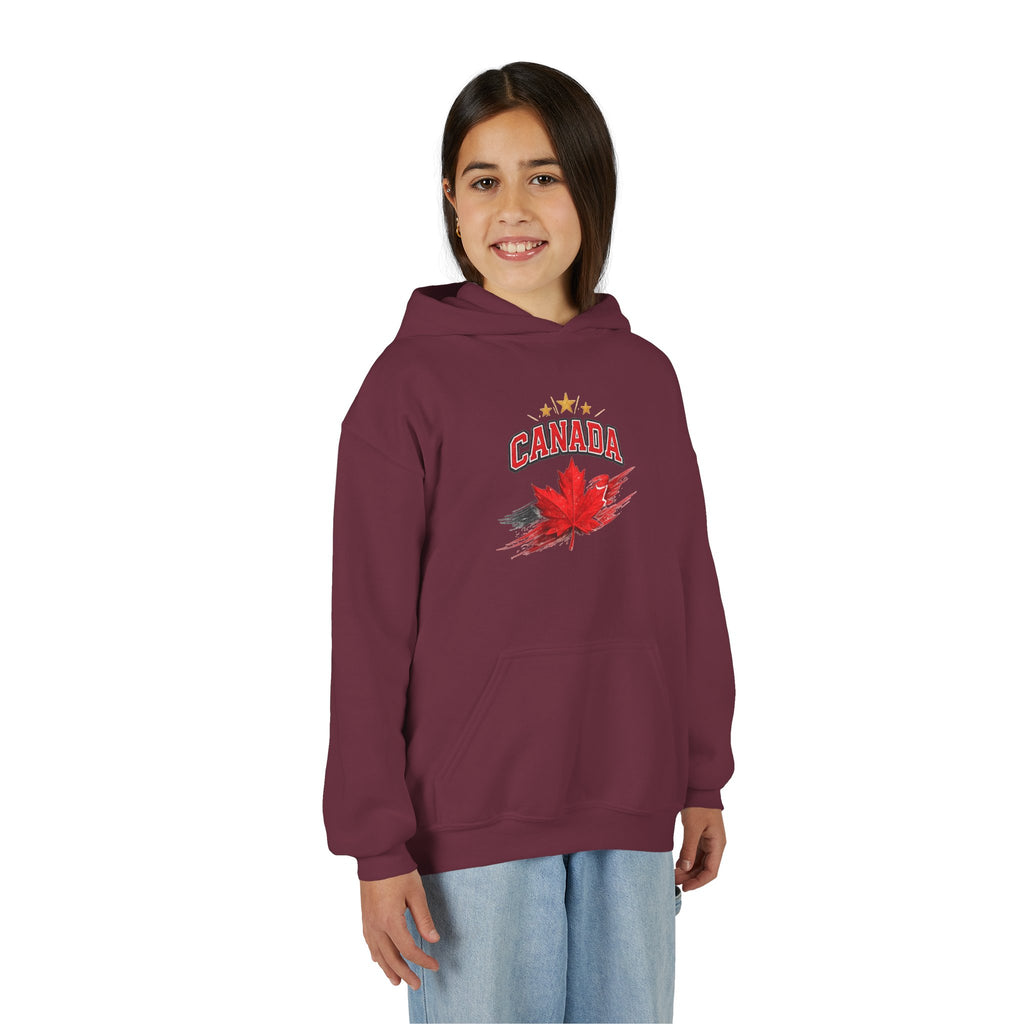 Canada Maple Leaf Youth Hoodie — Patriotic Canadian Youth  Sweatshirt