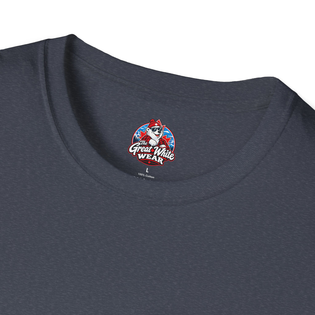 Canada Heartbeat T-Shirt — Red Maple Leaf ECG Design