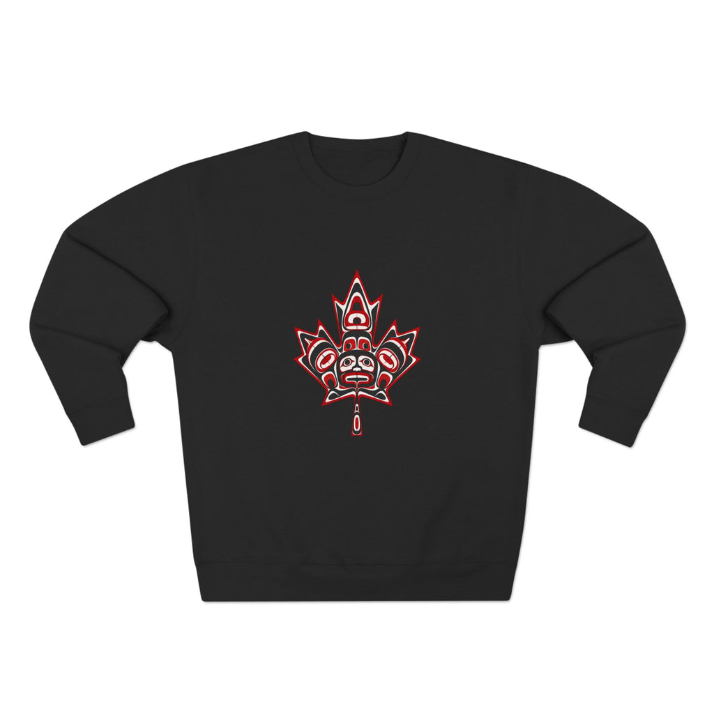Indigenous-Inspired Maple Leaf Crewneck Sweatshirt