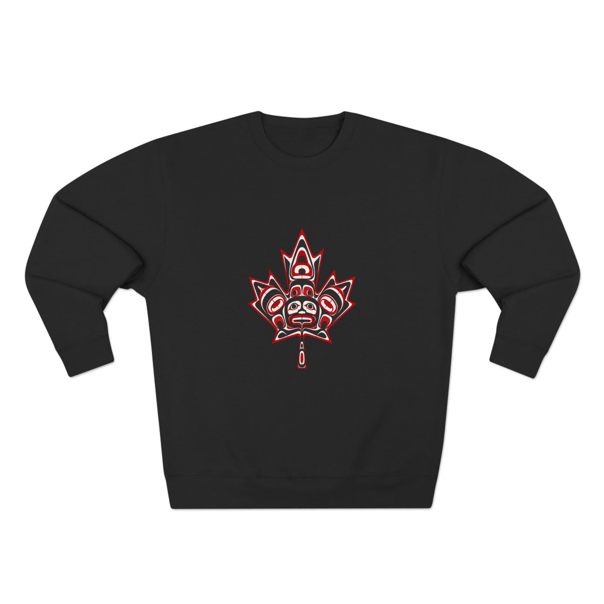 Indigenous-Inspired Maple Leaf Crewneck Sweatshirt