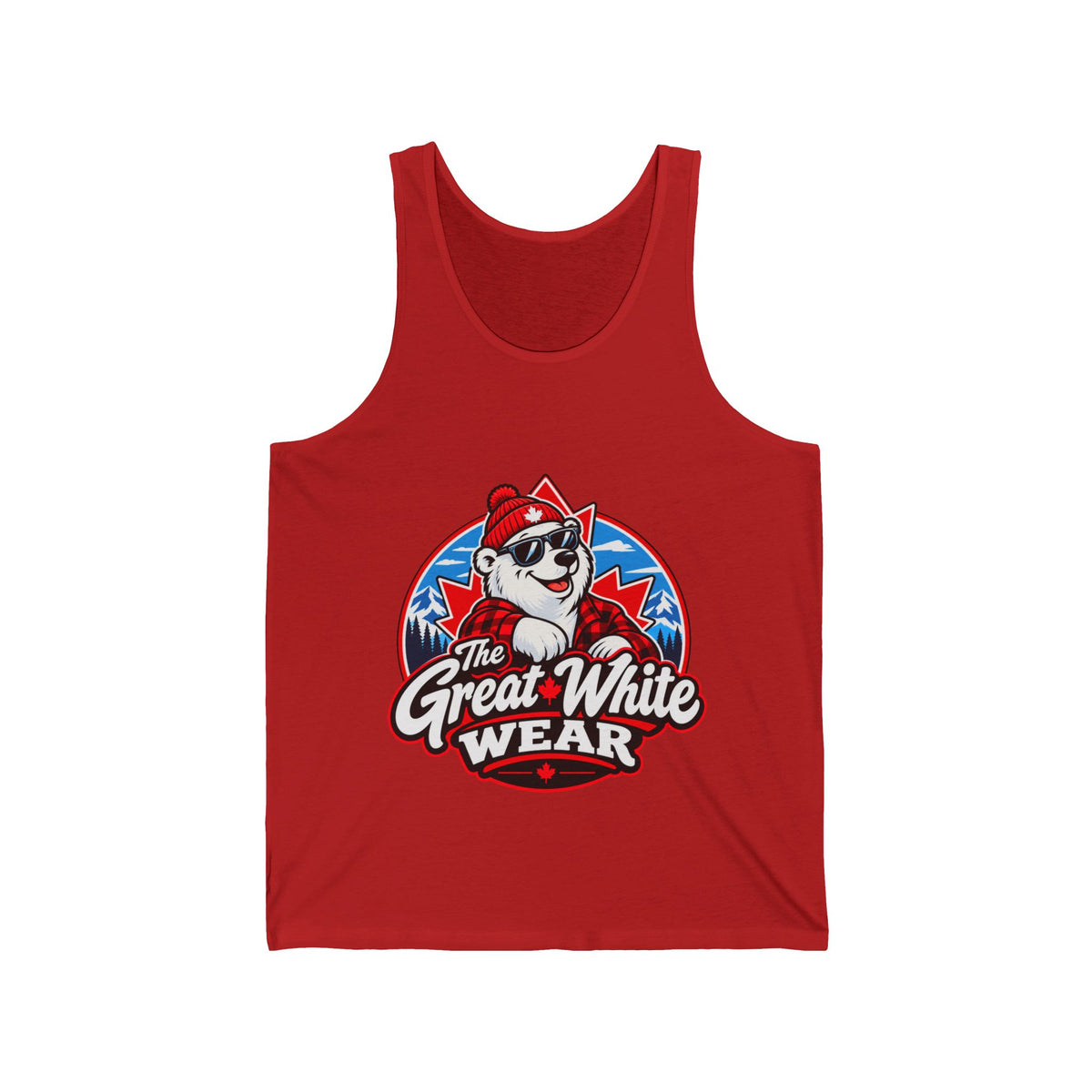 Great White Wear Polar Bear Womens Graphic Tank Top