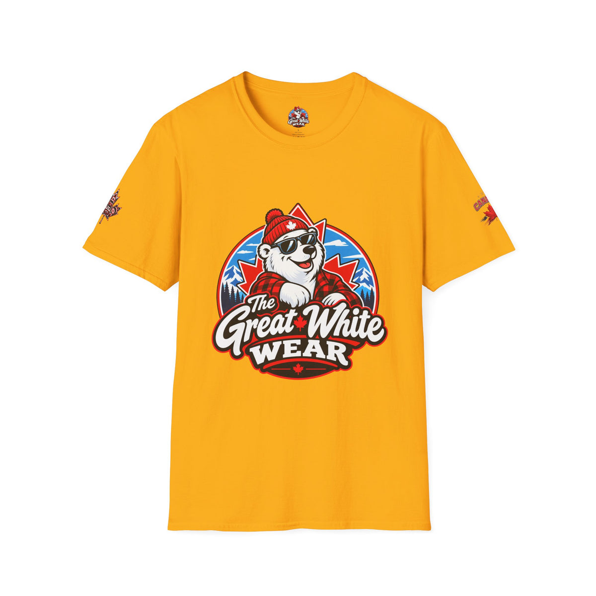 Great White Wear Polar Bear Mens Graphic T‑Shirt
