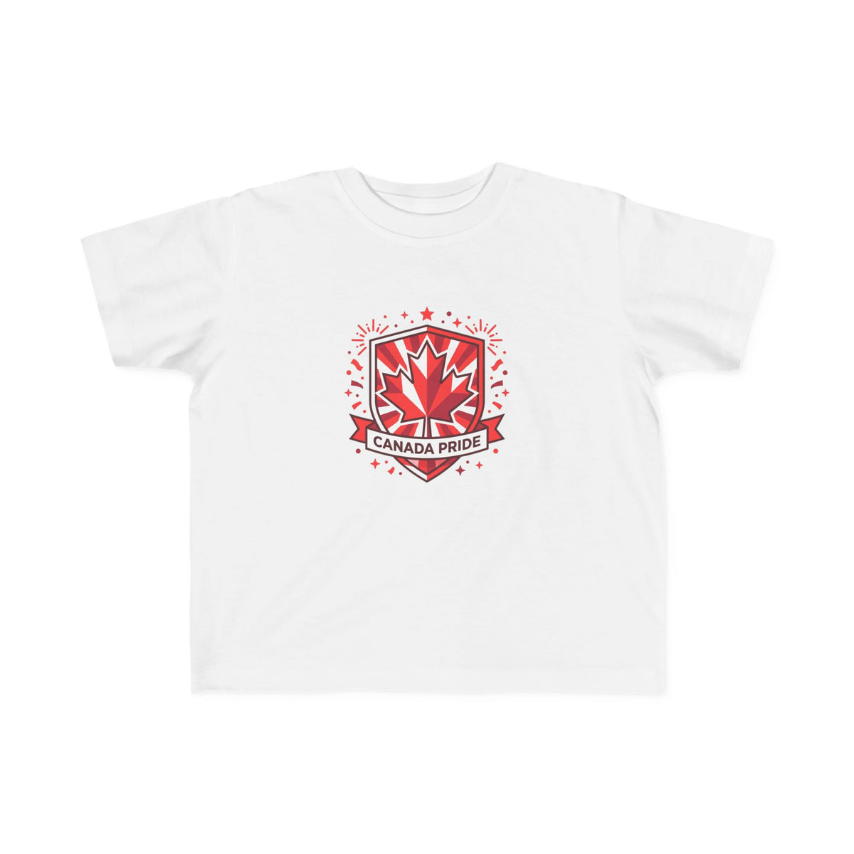 Toddler Canada Pride Tee — Red Maple Leaf Crest Toddlers' Shirt