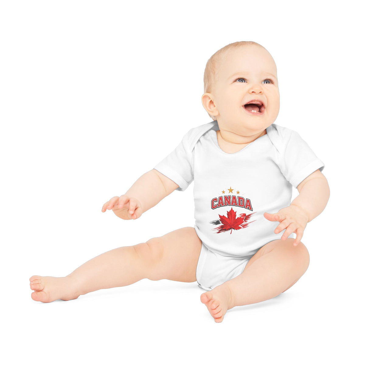 Canada Maple Leaf Baby Bodysuit — Canadian Pride Infant Onesie