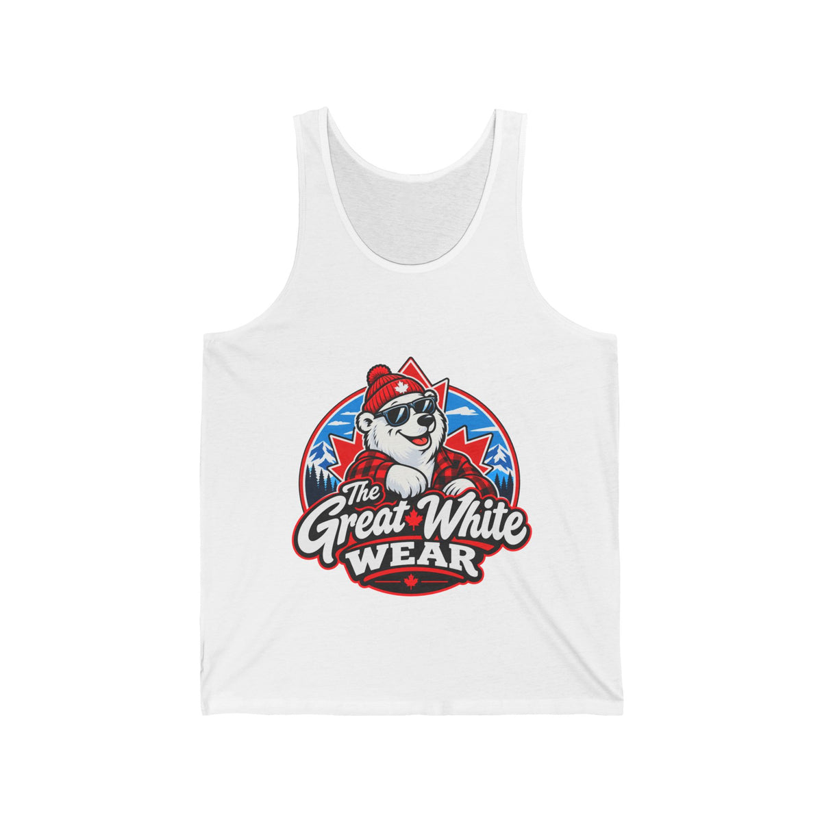 Great White Wear Polar Bear Womens Graphic Tank Top