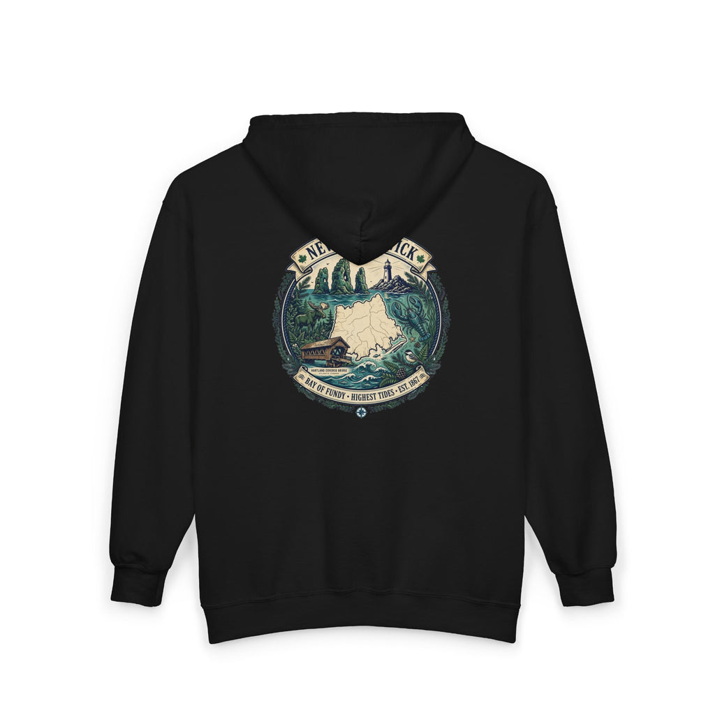 New Brunswick Vintage  Map Hoodie
