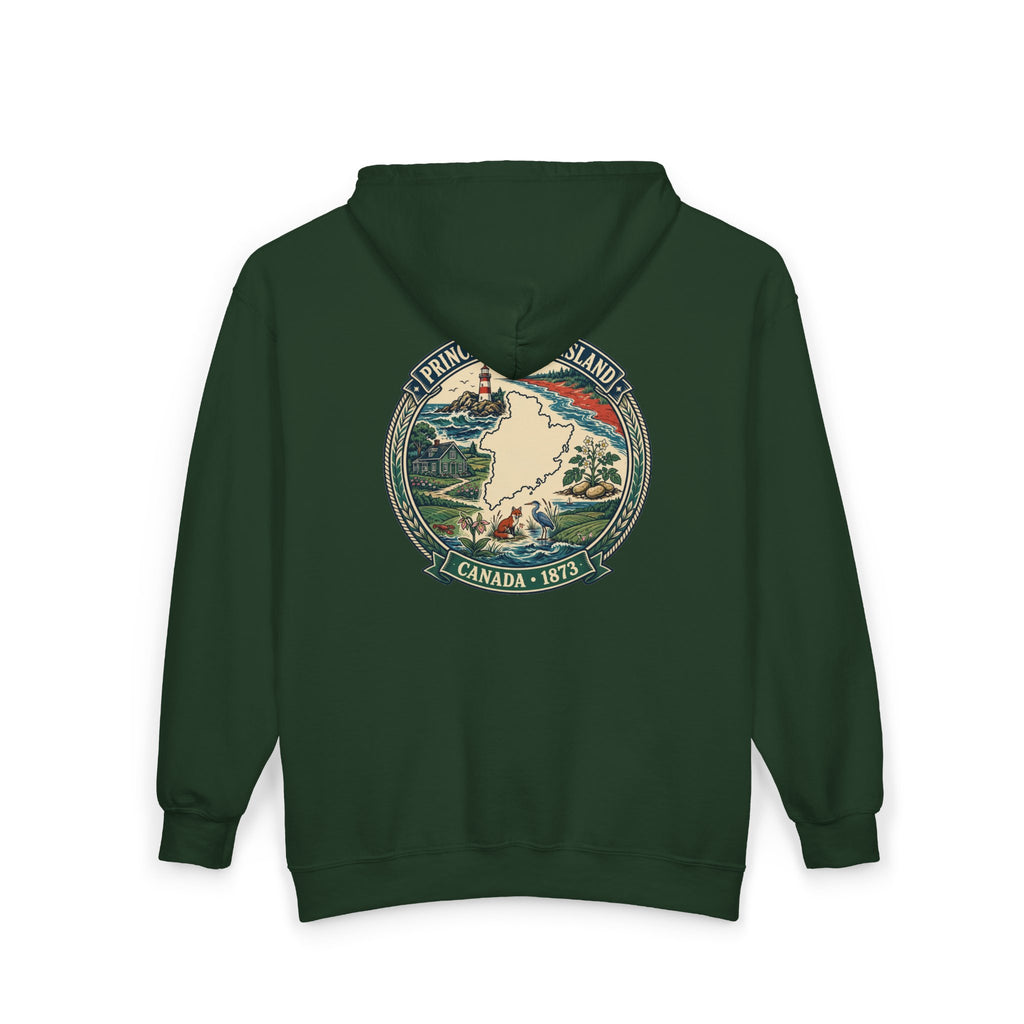 Prince Edward Island Vintage Map Hoodie— Canada 1873 Travel Hoodie