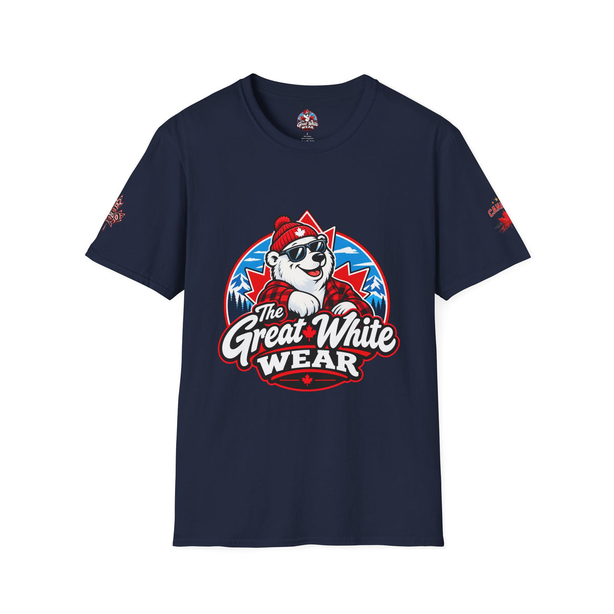 Great White Wear Polar Bear Womens Graphic T‑Shirt