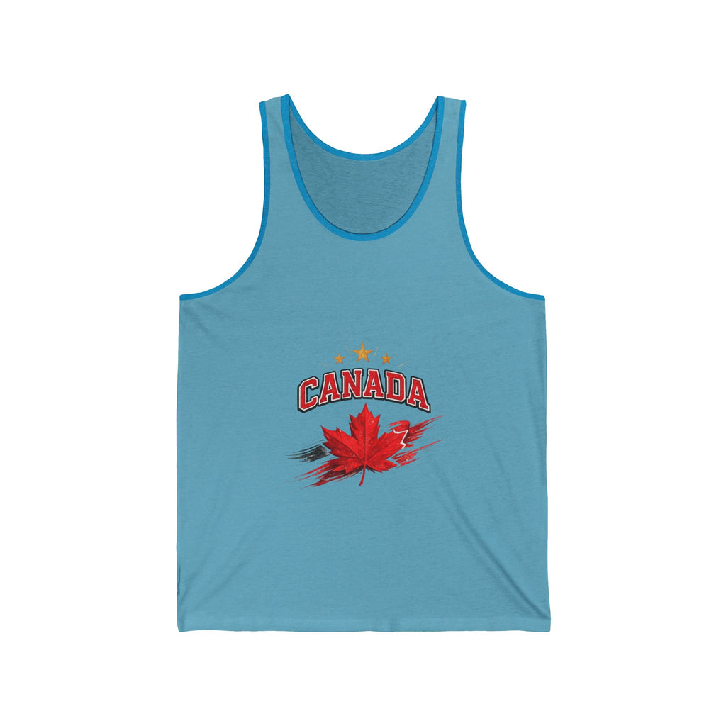 Mens Canada Maple Leaf Tank Top — Canadian Pride Flag Design