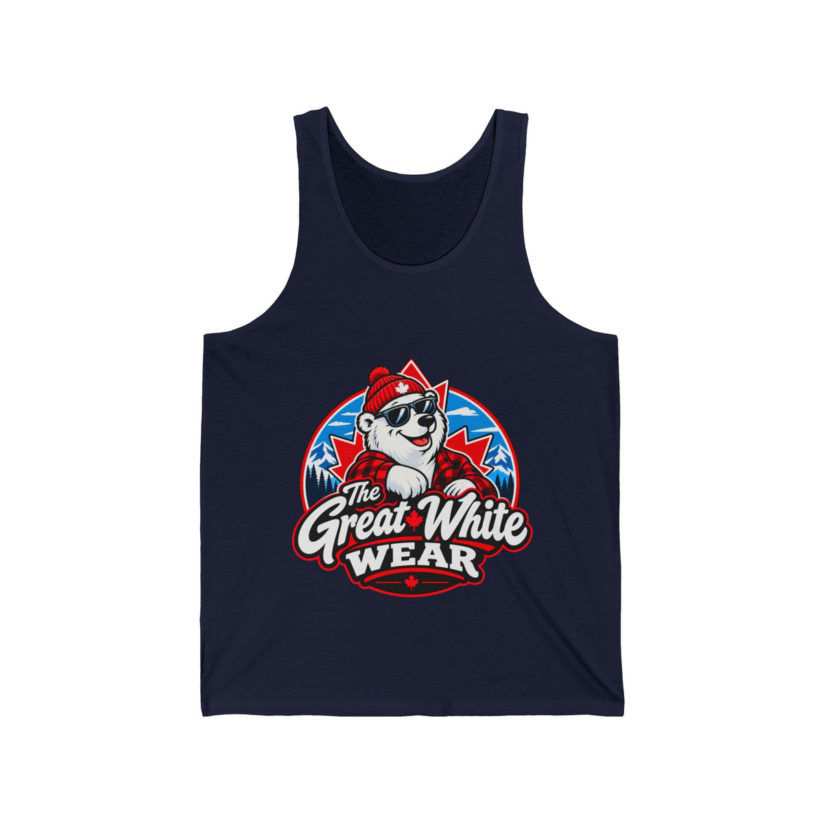 Great White Wear Polar Bear Womens Graphic Tank Top